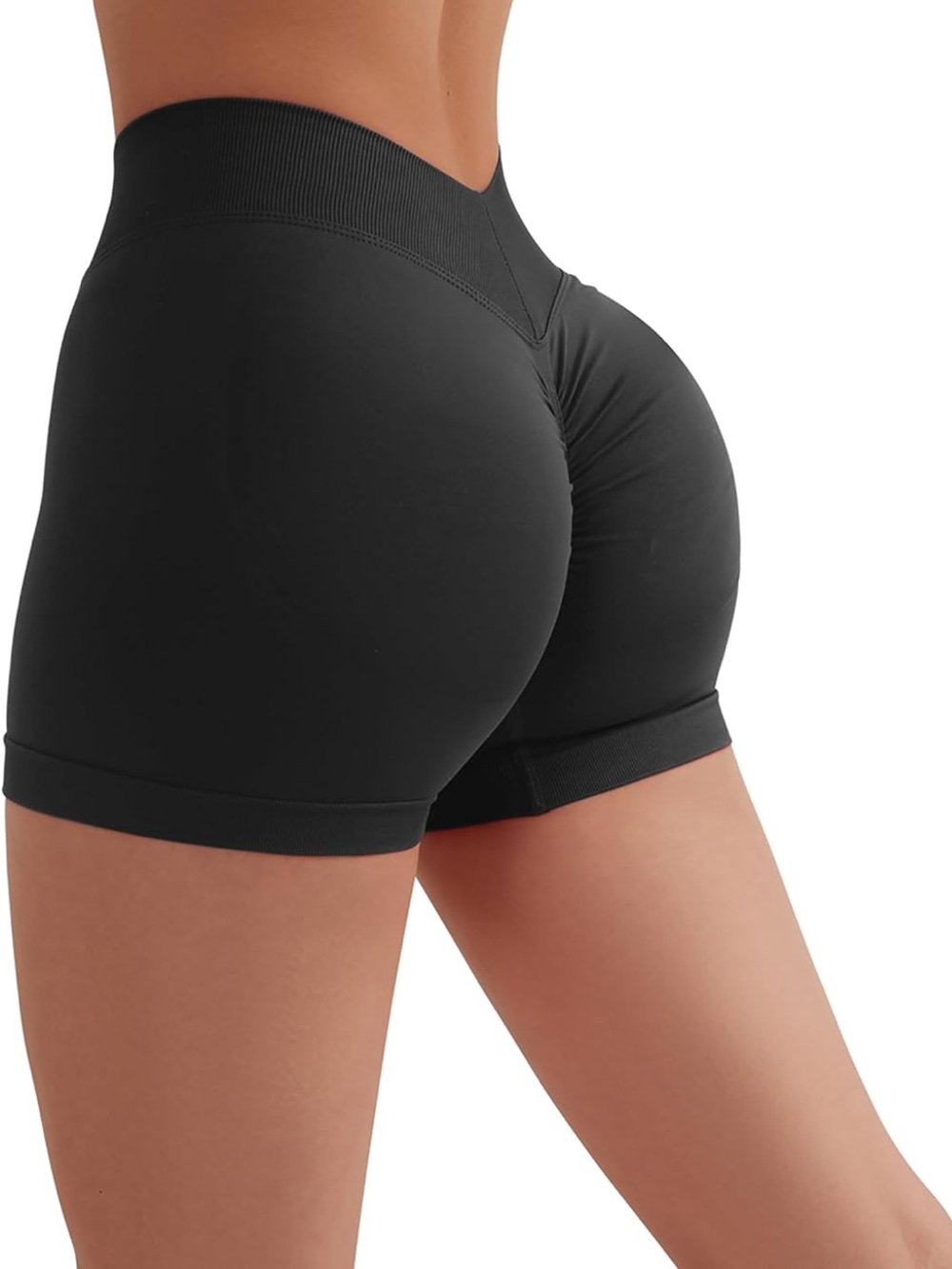 NWT Black High Rise Workout Shorts XL